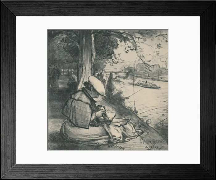 Framed Print : Ile Des Cygnes, c1898, (1919). Artist: Auguste Lepere Framed Print : Ile Des Cygnes, c1898, (1919). Artist: Auguste Lepere