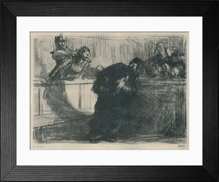 Framed Print : L Avocat Invective, 1919. Artist: Jean Louis Forain Framed Print : L Avocat Invective, 1919. Artist: Jean Louis Forain