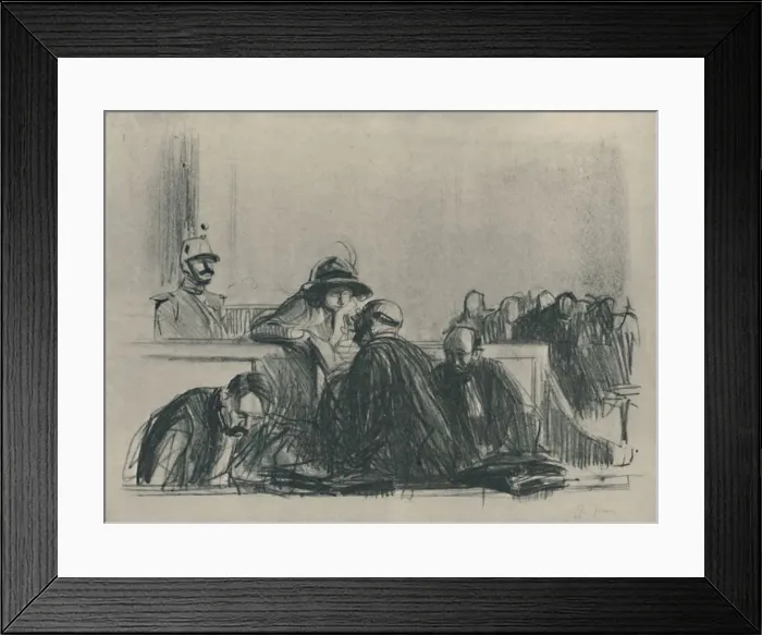 Framed Print : Conseil Juridique, 1919. Artist: Jean Louis Forain Framed Print : Conseil Juridique, 1919. Artist: Jean Louis Forain