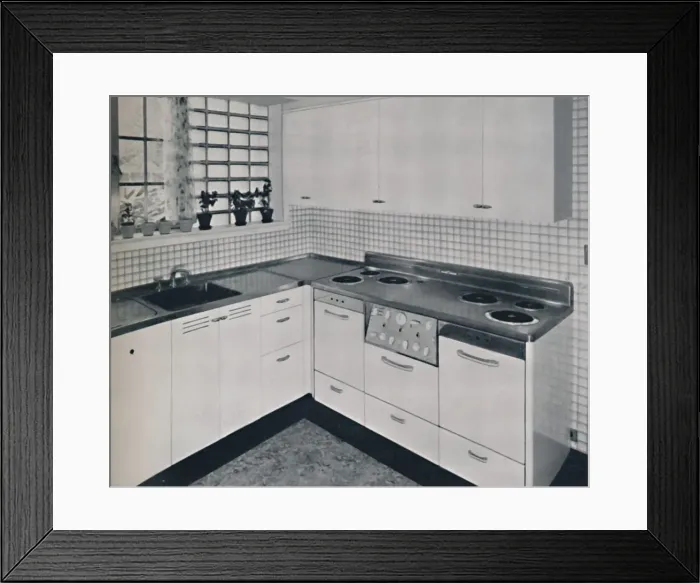 Framed Print : General Electric Company - The Kitchen, 1940 Framed Print : General Electric Company - The Kitchen, 1940