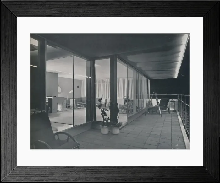 Framed Print : Details of Richard J. Neutras Multistory House, 1942 Framed Print : Details of Richard J. Neutras Multistory House, 1942