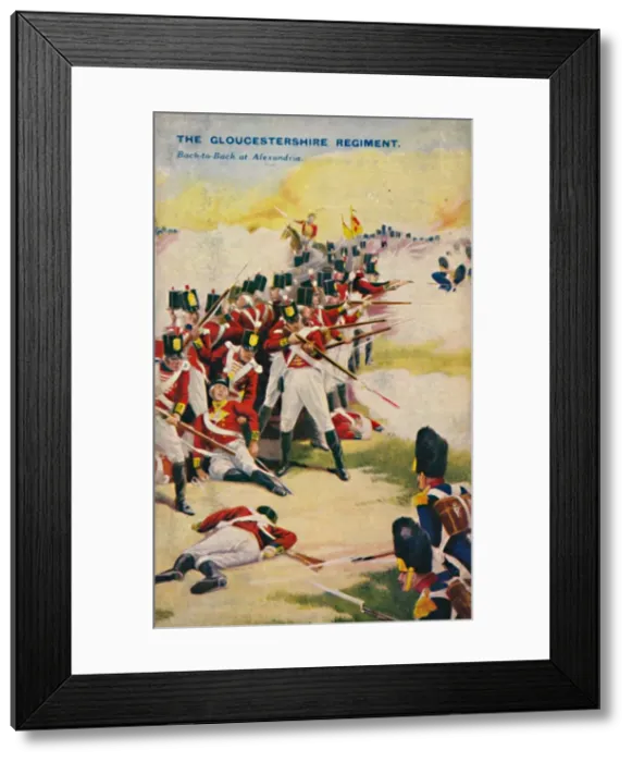Framed Print : The Gloucestershire Regiment. Back-to-Back at Alexandria, 1801, (1939) Framed Print : The Gloucestershire Regiment. Back-to-Back at Alexandria, 1801, (1939)