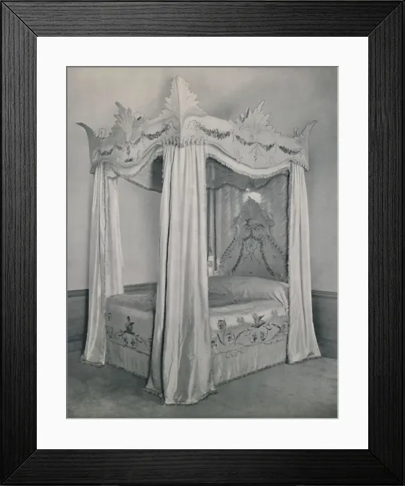 Framed Print : Four-post bed, 1933 Framed Print : Four-post bed, 1933