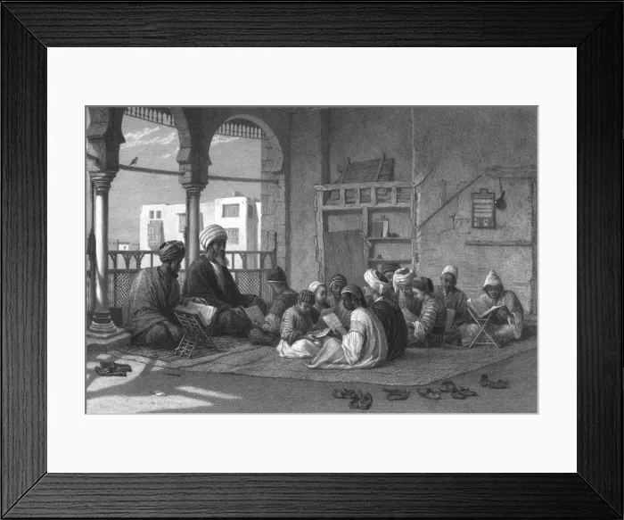 Framed Print : The School of Sooltan Hassan, c1869. Artist: Edward Goodall Framed Print : The School of Sooltan Hassan, c1869. Artist: Edward Goodall