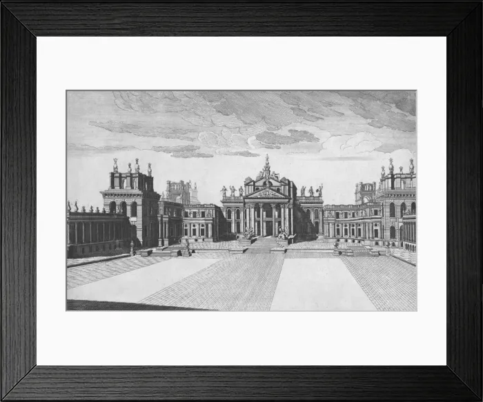 Framed Print : Blenheim Palace, Woodstock, Oxfordshire, mid 18th century. Artist: James Mynde Framed Print : Blenheim Palace, Woodstock, Oxfordshire, mid 18th century. Artist: James Mynde