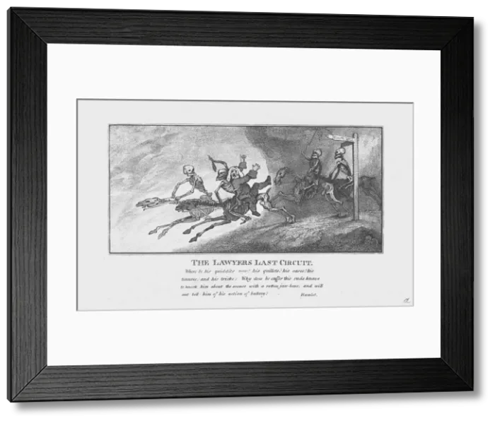 Framed Print : The Lawyers Last Circuit. c1800 Framed Print : The Lawyers Last Circuit. c1800