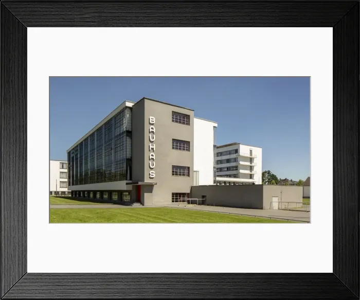 Framed Print : The Bauhaus building, Dessau, Germany, 2018. Artist: Alan John Ainsworth Framed Print : The Bauhaus building, Dessau, Germany, 2018. Artist: Alan John Ainsworth