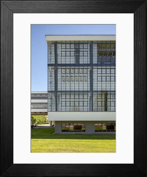 Framed Print : The Bauhaus building, Dessau, Germany, 2018. Artist: Alan John Ainsworth Framed Print : The Bauhaus building, Dessau, Germany, 2018. Artist: Alan John Ainsworth