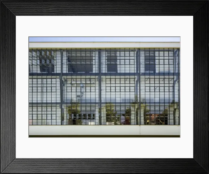 Framed Print : The Bauhaus building, Dessau, Germany, 2018. Artist: Alan John Ainsworth Framed Print : The Bauhaus building, Dessau, Germany, 2018. Artist: Alan John Ainsworth