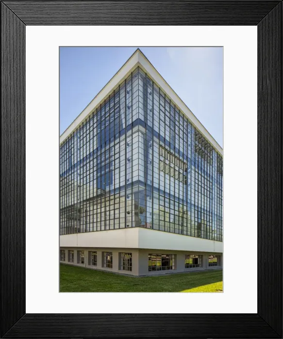 Framed Print : The Bauhaus building, Dessau, Germany, 2018. Artist: Alan John Ainsworth Framed Print : The Bauhaus building, Dessau, Germany, 2018. Artist: Alan John Ainsworth