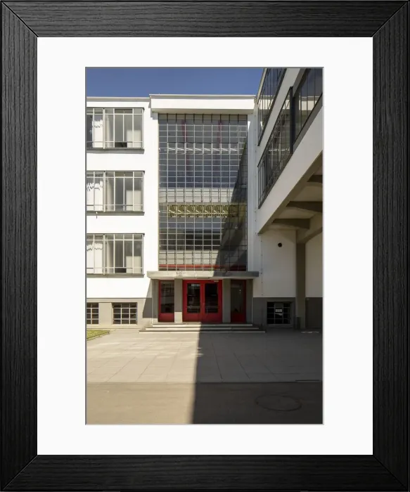 Framed Print : The Bauhaus building, Dessau, Germany, 2018. Artist: Alan John Ainsworth Framed Print : The Bauhaus building, Dessau, Germany, 2018. Artist: Alan John Ainsworth