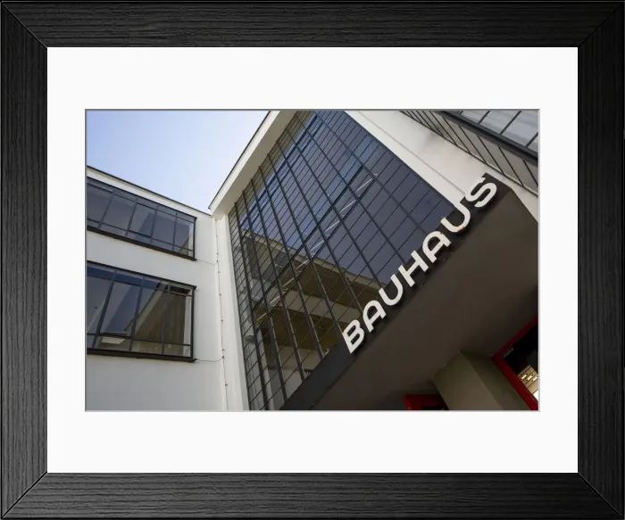 Framed Print : Entrance to assembly hall. Bauhaus building, Dessau, Germany, 2018. Artist: Alan John Ainsworth Framed Print : Entrance to assembly hall. Bauhaus building, Dessau, Germany, 2018. Artist: Alan John Ainsworth