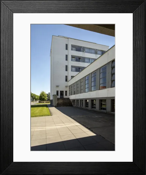 Framed Print : The Bauhaus building, Dessau, Germany, 2018. Artist: Alan John Ainsworth Framed Print : The Bauhaus building, Dessau, Germany, 2018. Artist: Alan John Ainsworth