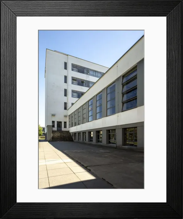 Framed Print : The Bauhaus building, Dessau, Germany, 2018. Artist: Alan John Ainsworth Framed Print : The Bauhaus building, Dessau, Germany, 2018. Artist: Alan John Ainsworth