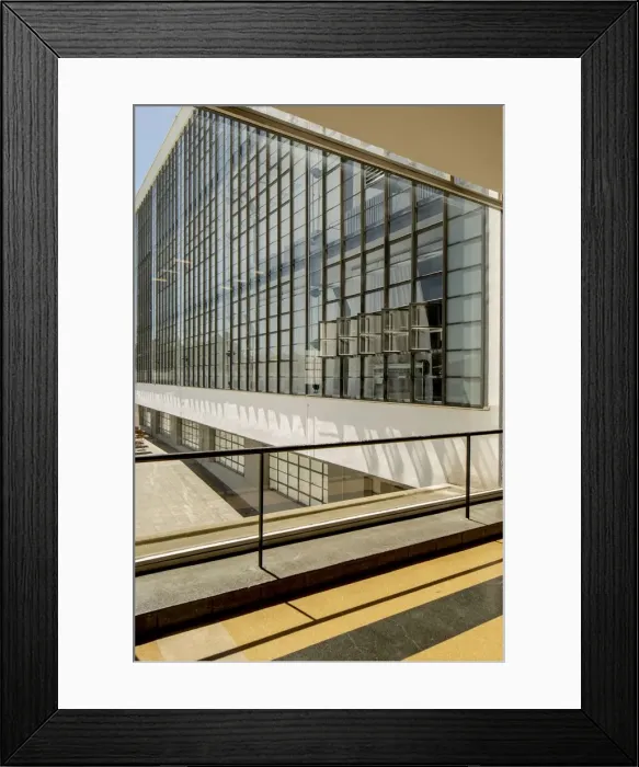 Framed Print : The Bauhaus building, Dessau, Germany, 2018. Artist: Alan John Ainsworth Framed Print : The Bauhaus building, Dessau, Germany, 2018. Artist: Alan John Ainsworth