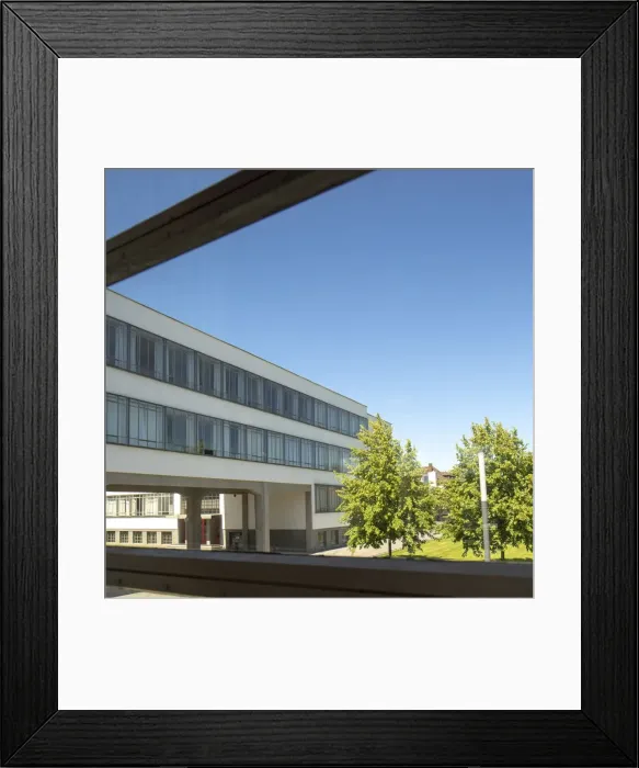 Framed Print : The Bauhaus building, Dessau, Germany, 2018. Artist: Alan John Ainsworth Framed Print : The Bauhaus building, Dessau, Germany, 2018. Artist: Alan John Ainsworth