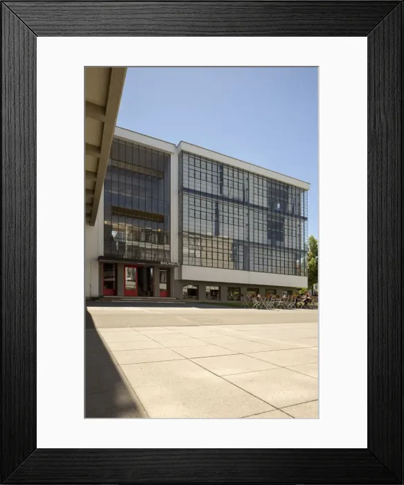 Framed Print : The Bauhaus building, Dessau, Germany, 2018. Artist: Alan John Ainsworth Framed Print : The Bauhaus building, Dessau, Germany, 2018. Artist: Alan John Ainsworth
