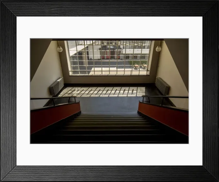 Framed Print : The Bauhaus building, Dessau, Germany, 2018. Artist: Alan John Ainsworth Framed Print : The Bauhaus building, Dessau, Germany, 2018. Artist: Alan John Ainsworth