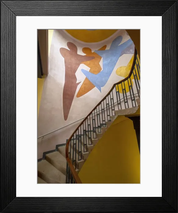 Framed Print : Murals by Oskar Schlemmer in Main building, Bauhaus-University Weimar, (1904-1911), 2018 Framed Print : Murals by Oskar Schlemmer in Main building, Bauhaus-University Weimar, (1904-1911), 2018