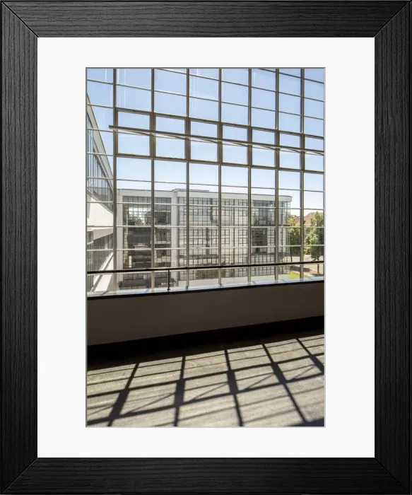 Framed Print : The Bauhaus building, Dessau, Germany, 2018. Artist: Alan John Ainsworth Framed Print : The Bauhaus building, Dessau, Germany, 2018. Artist: Alan John Ainsworth