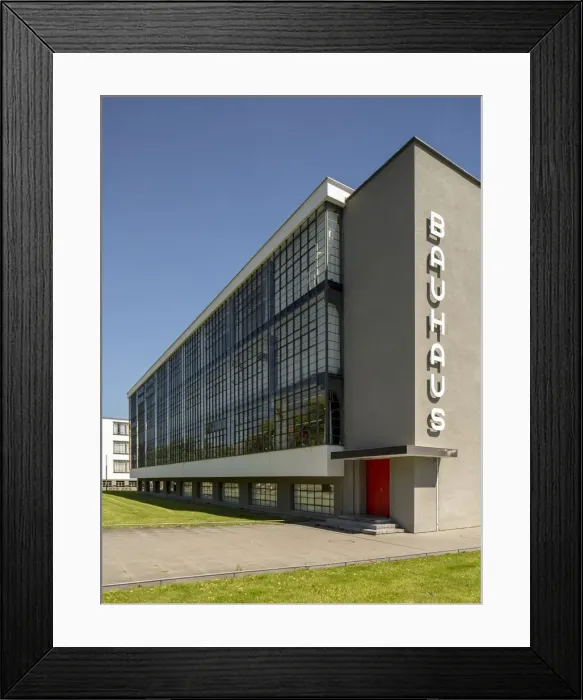 Framed Print : The Bauhaus building, Dessau, Germany, 2018. Artist: Alan John Ainsworth Framed Print : The Bauhaus building, Dessau, Germany, 2018. Artist: Alan John Ainsworth