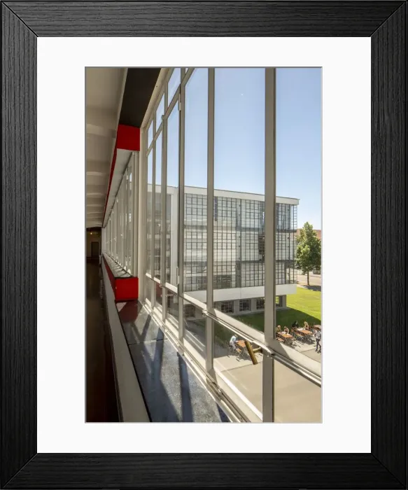 Framed Print : The Bauhaus building, Dessau, Germany, 2018. Artist: Alan John Ainsworth Framed Print : The Bauhaus building, Dessau, Germany, 2018. Artist: Alan John Ainsworth