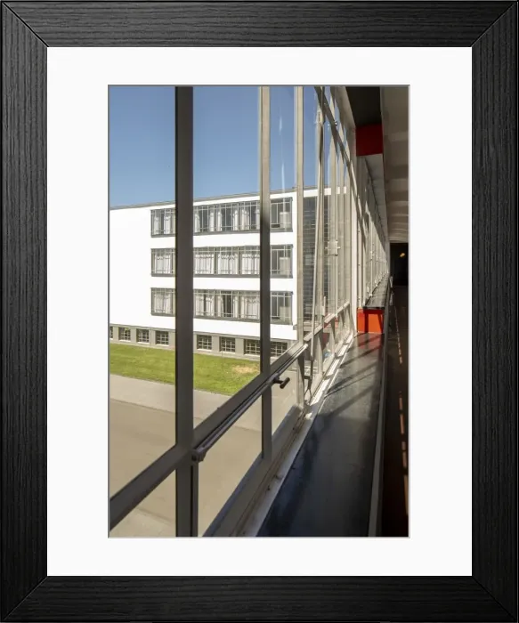 Framed Print : The Bauhaus building, Dessau, Germany, 2018. Artist: Alan John Ainsworth Framed Print : The Bauhaus building, Dessau, Germany, 2018. Artist: Alan John Ainsworth
