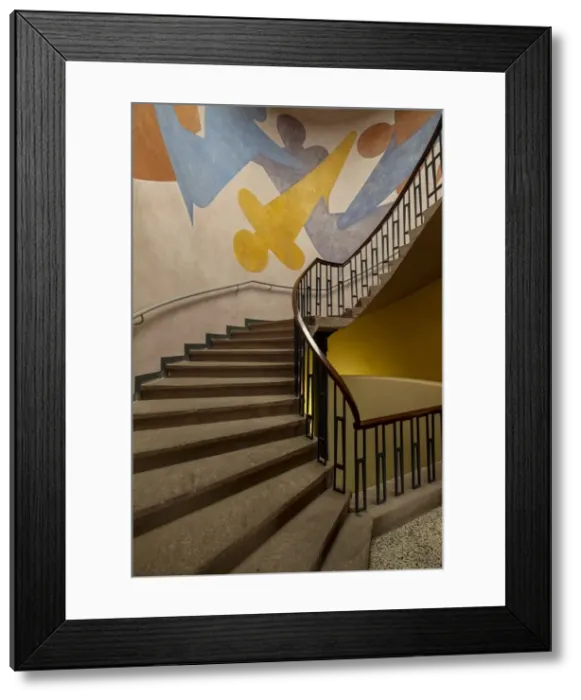 Framed Print : Murals by Oskar Schlemmer in Main building, Bauhaus-University Weimar, (1904-1911) Framed Print : Murals by Oskar Schlemmer in Main building, Bauhaus-University Weimar, (1904-1911)