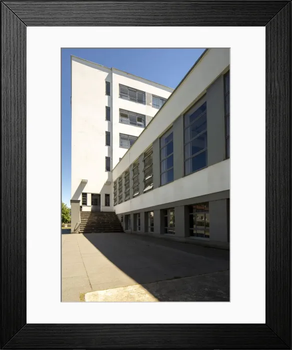 Framed Print : The Bauhaus building, Dessau, Germany, 2018. Artist: Alan John Ainsworth Framed Print : The Bauhaus building, Dessau, Germany, 2018. Artist: Alan John Ainsworth