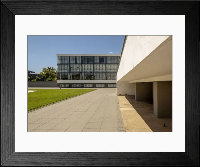 Framed Print : The Bauhaus building, Dessau, Germany, 2018. Artist: Alan John Ainsworth Framed Print : The Bauhaus building, Dessau, Germany, 2018. Artist: Alan John Ainsworth