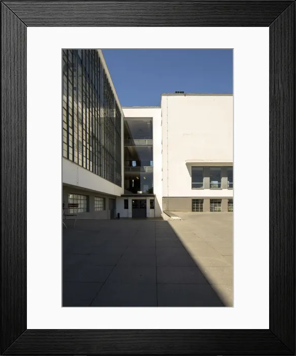 Framed Print : The Bauhaus building, Dessau, Germany, 2018. Artist: Alan John Ainsworth Framed Print : The Bauhaus building, Dessau, Germany, 2018. Artist: Alan John Ainsworth