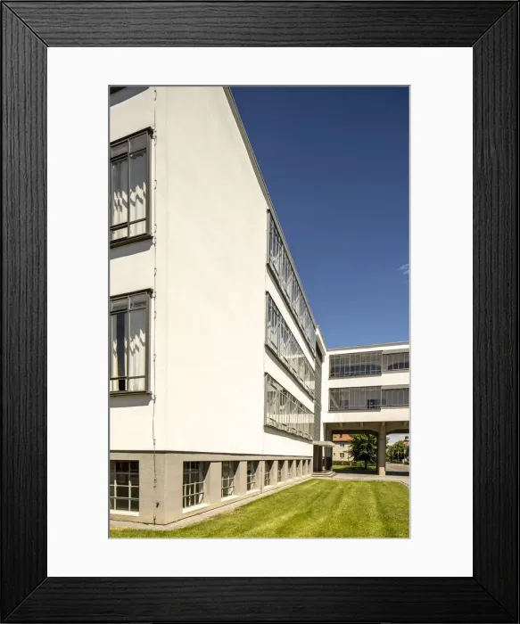 Framed Print : The Bauhaus building, Dessau, Germany, 2018. Artist: Alan John Ainsworth Framed Print : The Bauhaus building, Dessau, Germany, 2018. Artist: Alan John Ainsworth