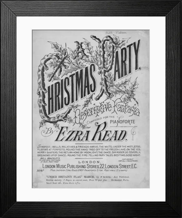 Framed Print : Christmas Party, c1909 Framed Print : Christmas Party, c1909