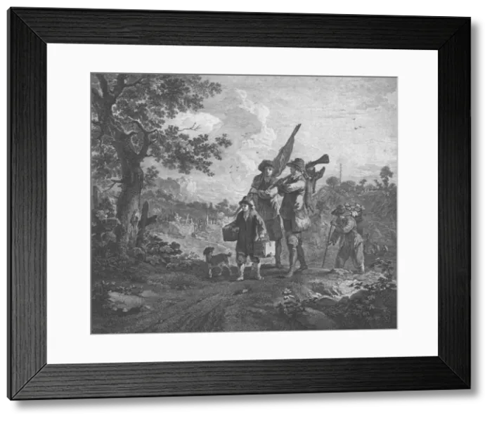 Framed Print : Autumn, 1754. Artist: Thomas Major Framed Print : Autumn, 1754. Artist: Thomas Major