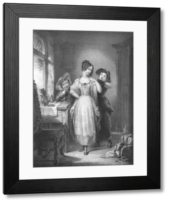 Framed Print : Preparing for May Day, 1830. Artist: Thomas Fairland Framed Print : Preparing for May Day, 1830. Artist: Thomas Fairland