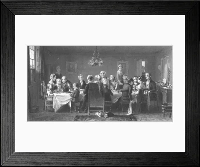 Framed Print : The Christmas Pudding, c1860s. Artist: William Ridgway Framed Print : The Christmas Pudding, c1860s. Artist: William Ridgway
