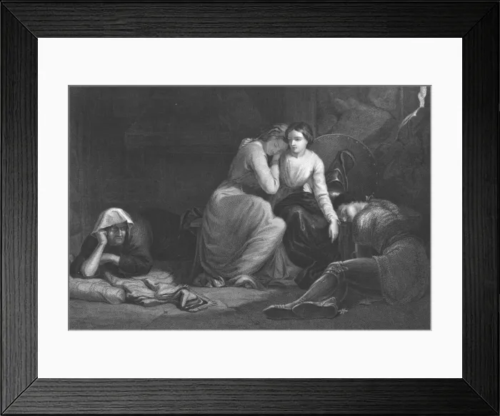 Framed Print : Florimel and the Witch, c1852. Artist: George August Periam Framed Print : Florimel and the Witch, c1852. Artist: George August Periam