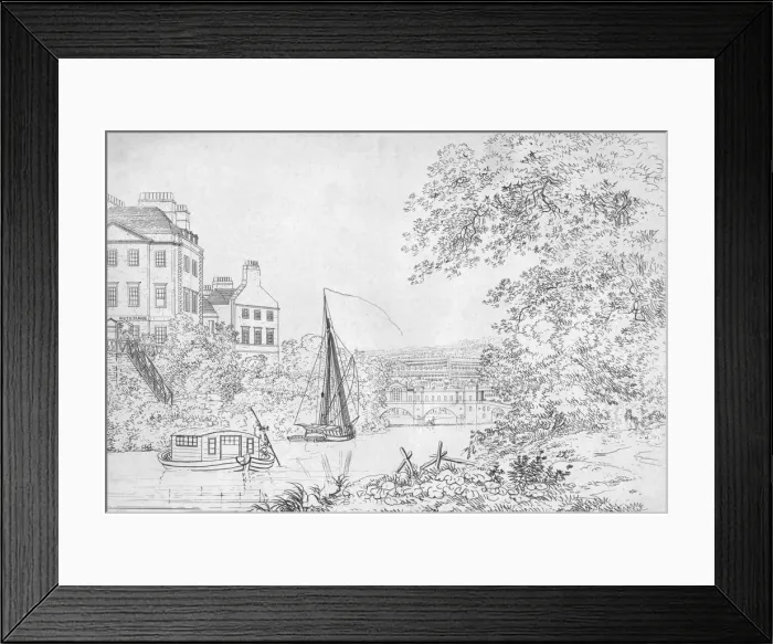 Framed Print : New Bridge, Bath, 1788 Framed Print : New Bridge, Bath, 1788