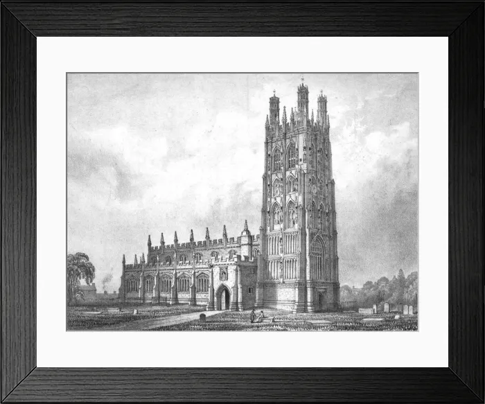 Framed Print : Wrexham Church, Denbighshire, north Wales, 19th century. Artist: W Crane Framed Print : Wrexham Church, Denbighshire, north Wales, 19th century. Artist: W Crane