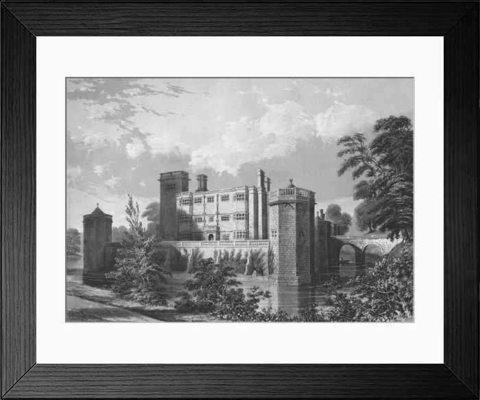 Framed Print : Caverswall Castle, Staffordshire, 1845. Artist: WL Walton Framed Print : Caverswall Castle, Staffordshire, 1845. Artist: WL Walton