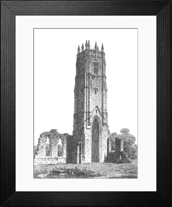 Framed Print : Grey Friars Tower, Richmond, North Yorkshire, c1800-1833. Artist: John Coney Framed Print : Grey Friars Tower, Richmond, North Yorkshire, c1800-1833. Artist: John Coney