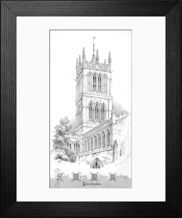 Framed Print : Saint Marys, Melton-Mowbray. Leicestershire, c1850s. Artist: Day & Son Framed Print : Saint Marys, Melton-Mowbray. Leicestershire, c1850s. Artist: Day & Son