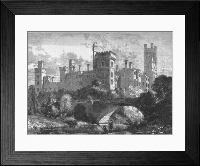 Framed Print : Lismore Castle, Ireland, c1850s. Artist: Orrin Smith Framed Print : Lismore Castle, Ireland, c1850s. Artist: Orrin Smith