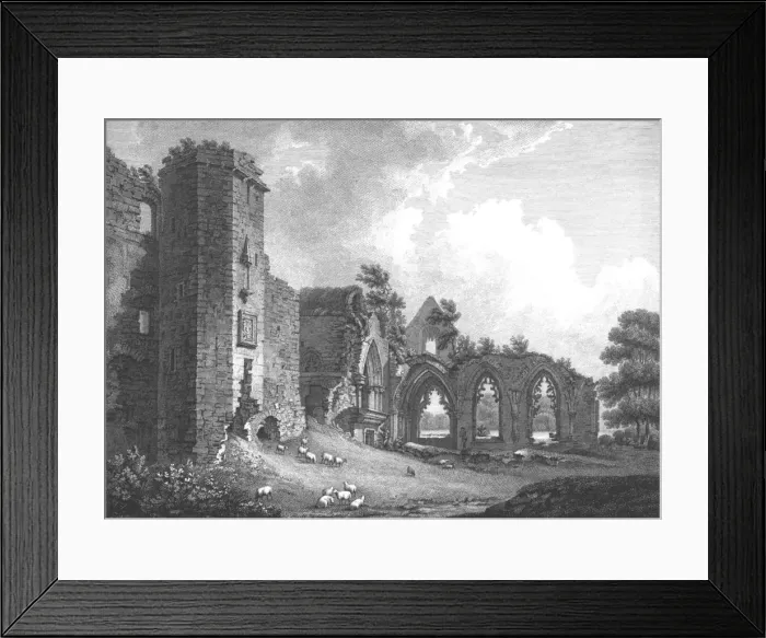 Framed Print : The College of Lincluden, Dumfries, Scotland, c1782. Artists: William Byrne, Thomas Medland Framed Print : The College of Lincluden, Dumfries, Scotland, c1782. Artists: William Byrne, Thomas Medland