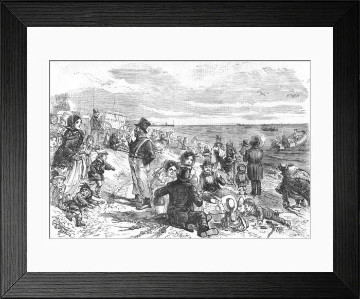 Framed Print : Eight Hours at the Sea-Side, 1856 Framed Print : Eight Hours at the Sea-Side, 1856