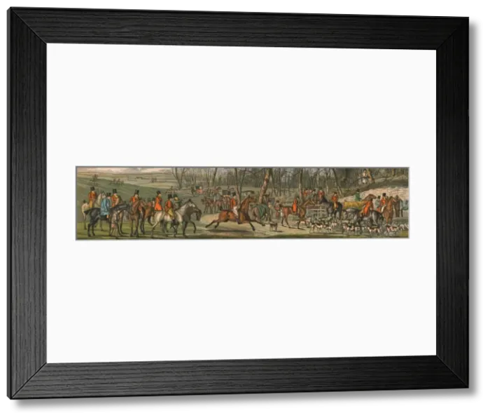 Framed Print : The Hunt - The Meet, 1820, (1890). Artist: Henry Thomas Alken Framed Print : The Hunt - The Meet, 1820, (1890). Artist: Henry Thomas Alken