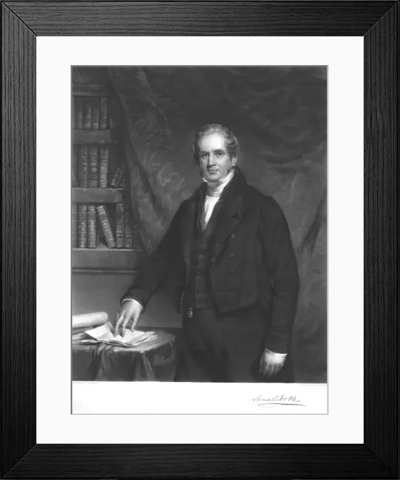 Framed Print : Samuel Noble, 1841. Artist: CE Wagstaff Framed Print : Samuel Noble, 1841. Artist: CE Wagstaff