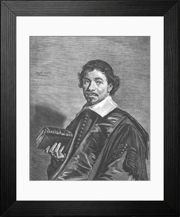 Framed Print : Johannes Hoornbeek, 1651. Artist: Jonas Suyderhoef Framed Print : Johannes Hoornbeek, 1651. Artist: Jonas Suyderhoef