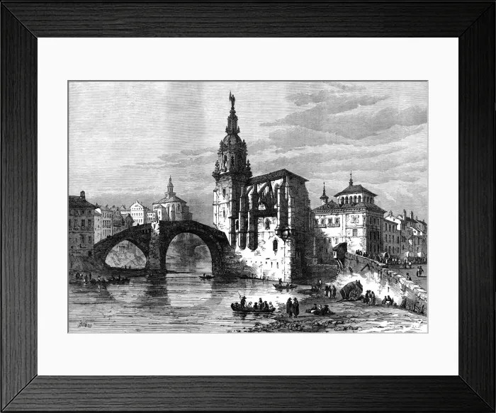 Framed Print : Bilbao, Spain, April 1874 Framed Print : Bilbao, Spain, April 1874