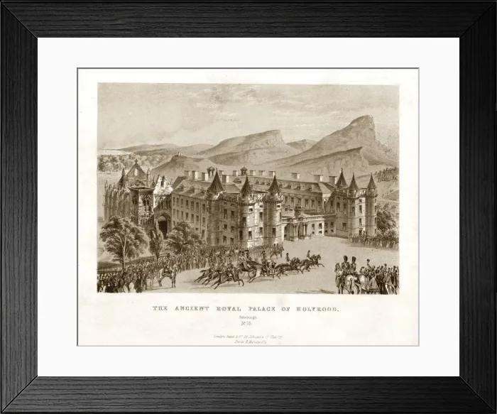 Framed Print : The Ancient Royal Palace of Holyrood. Edinburgh, mid 19th century Framed Print : The Ancient Royal Palace of Holyrood. Edinburgh, mid 19th century